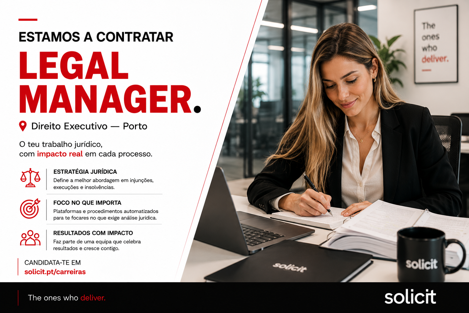 Estamos a contratar — Legal Manager, Direito Executivo